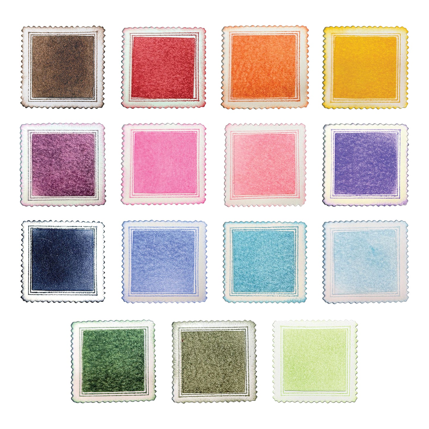 Ranger 49 And Market Dye Ink Pad Complete Collection#2 - 15 Colours