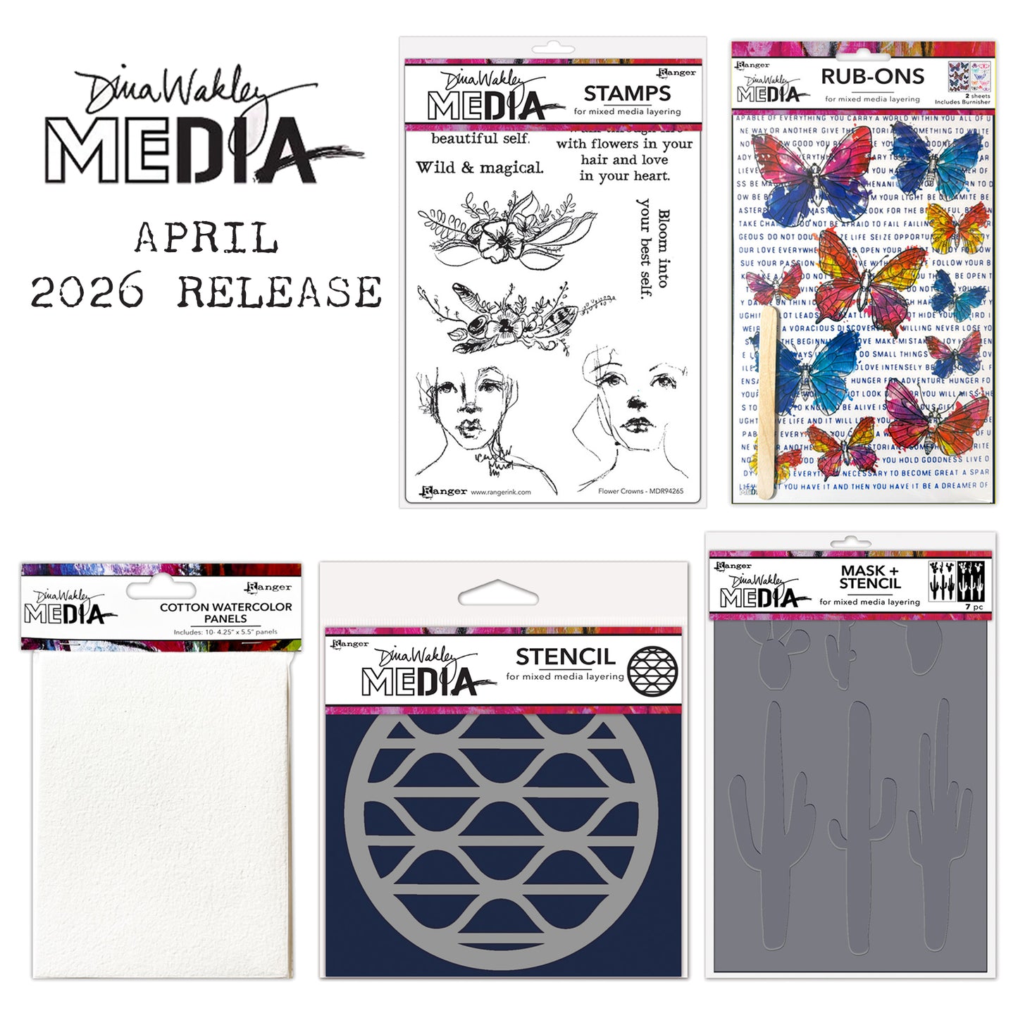 Ranger Dina Wakley MEdia April 2026 Complete Collection