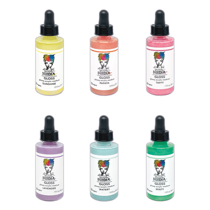 Ranger Dina Wakley MEdia Gloss Dropper Style Bundle - August 2025 New Colours