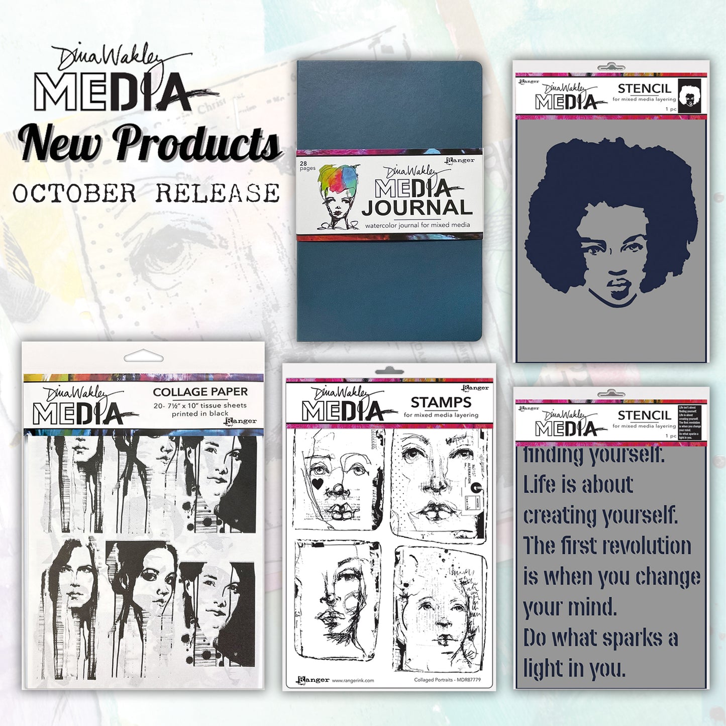 Ranger Dina Wakley MEdia October 2025 Complete Collection