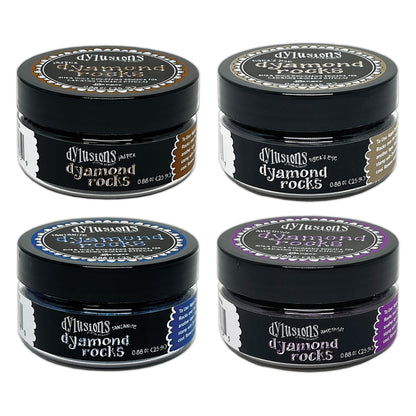 Ranger Dylusions Dyamond Rocks Bundle - Amethyst, Jasper, Tanzanite & Tiger's Eye