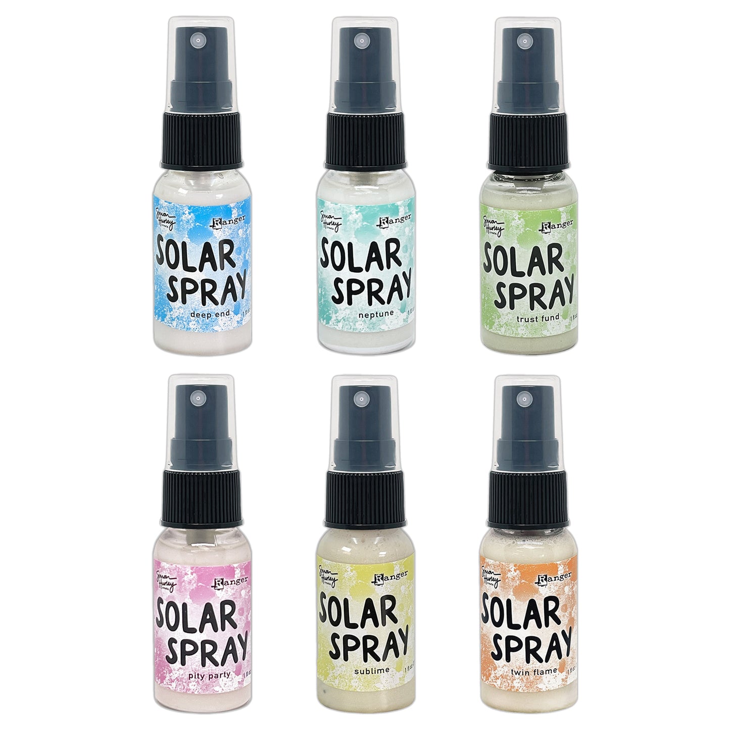 Ranger Simon Hurley create. Solar Sprays - Release 2 - 6 x 1 fl oz