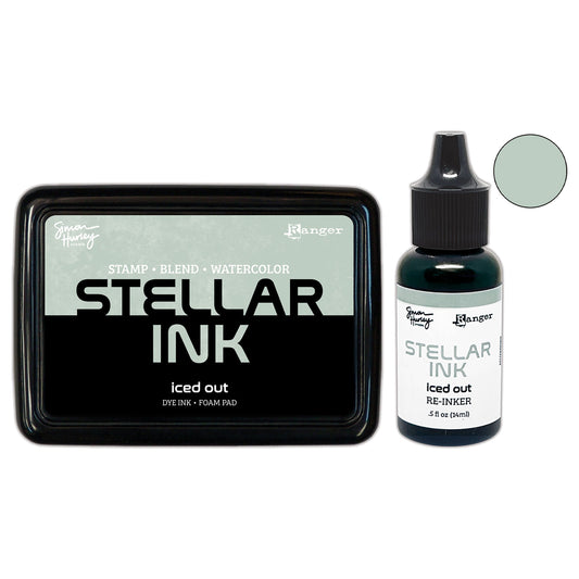 Ranger Simon Hurley create. Stellar Ink Pad & Re-Inker - Iced Out