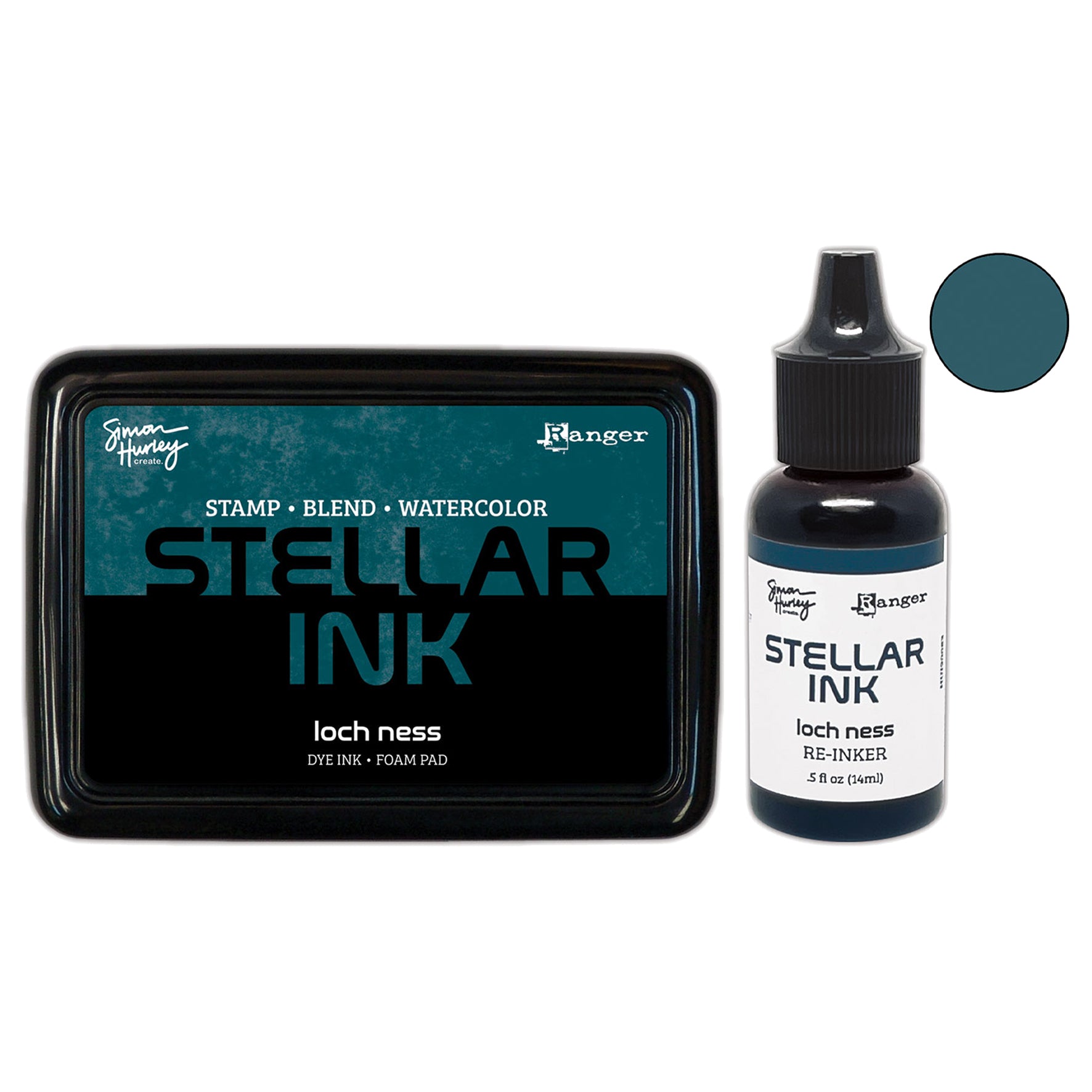 Botanical Ranger Ink Ranger Simon Hurley create. Stellar Ink Pad & Re-Inker - Loch Ness ...