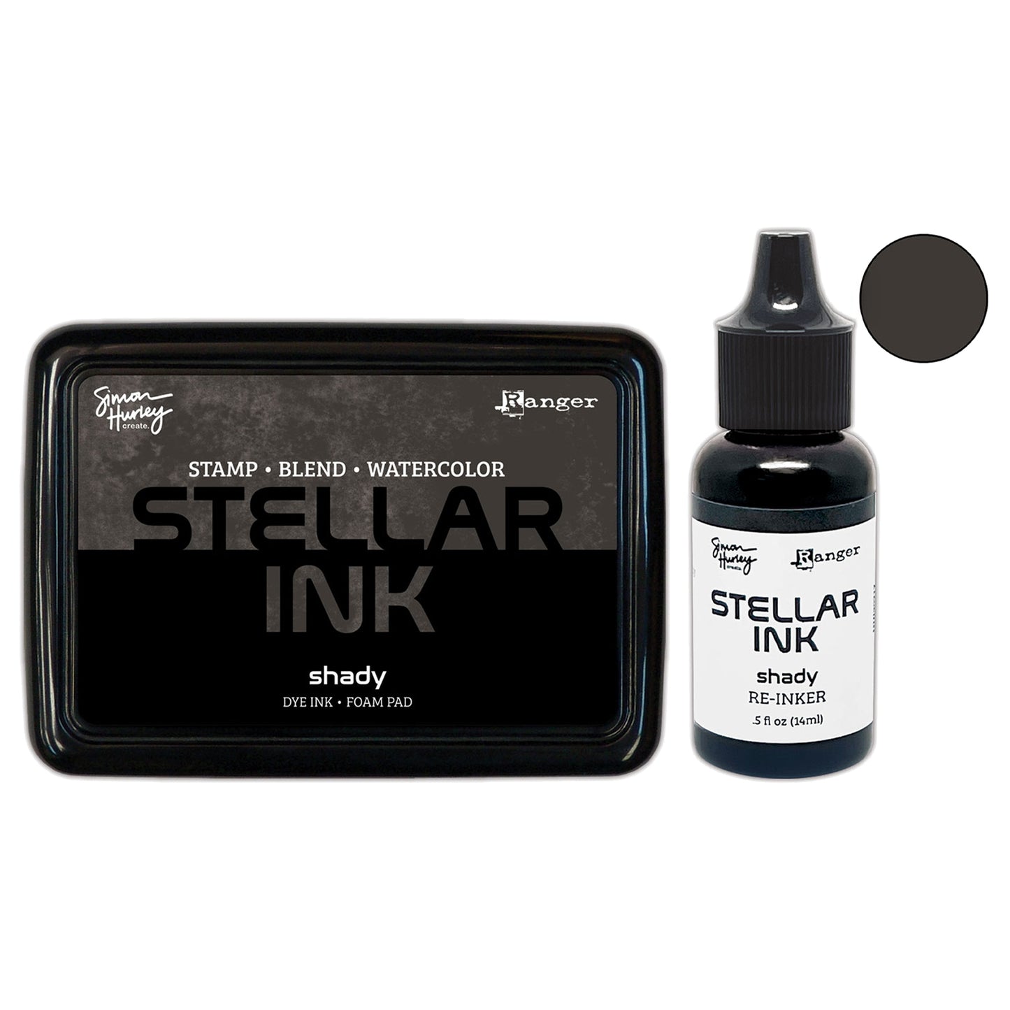 Ranger Simon Hurley create. Stellar Ink Pad & Re-Inker - Shady