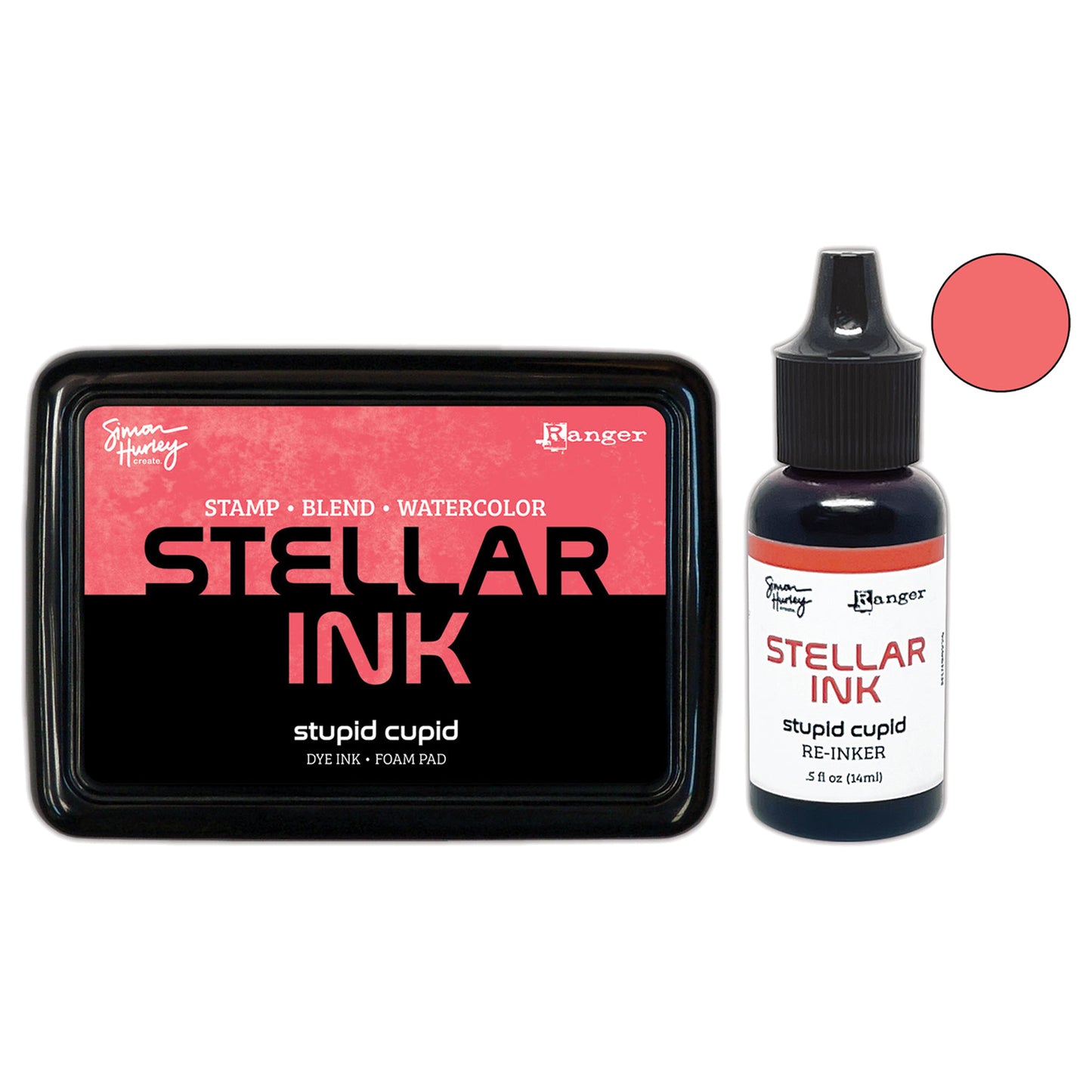 Ranger Simon Hurley create. Stellar Ink Pad & Re-Inker - Stupid Cupid