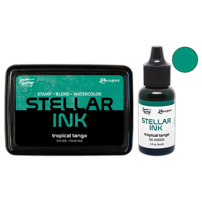 Ranger Simon Hurley create. Stellar Ink Pad & Re-Inker - Tropical Tango
