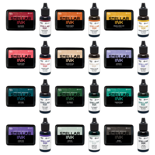 Ranger Simon Hurley create. Stellar Ink Pad & Reinker Complete Collection - Vol 2 - 12 Colours