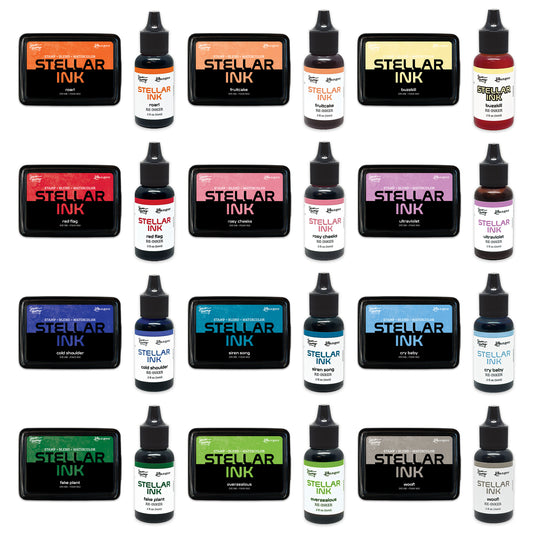 Ranger Simon Hurley create. Stellar Ink Pad & Reinker Complete Collection - Vol 3 - 12 Colours