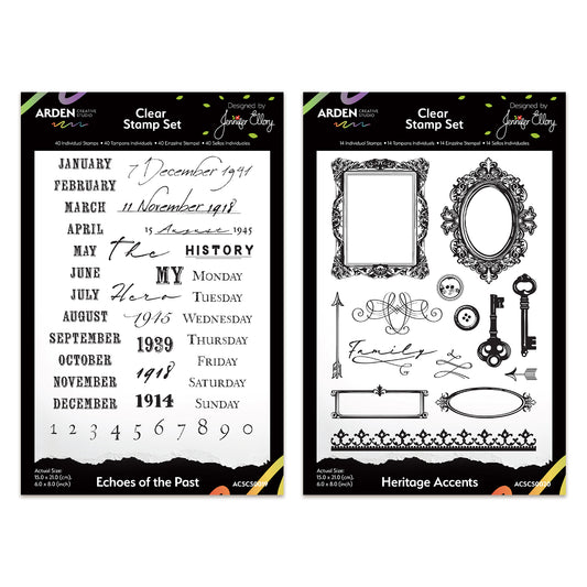 Arden Creative Studio Stamp Bundle - Echoes of the Past & Heritage Accents