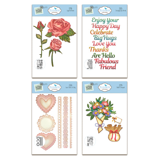 Elizabeth Craft Designs Romantic Revival Die Bundle 2