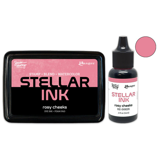 Ranger Simon Hurley create. Stellar Ink Pad & Re-Inker - Rosy Cheeks