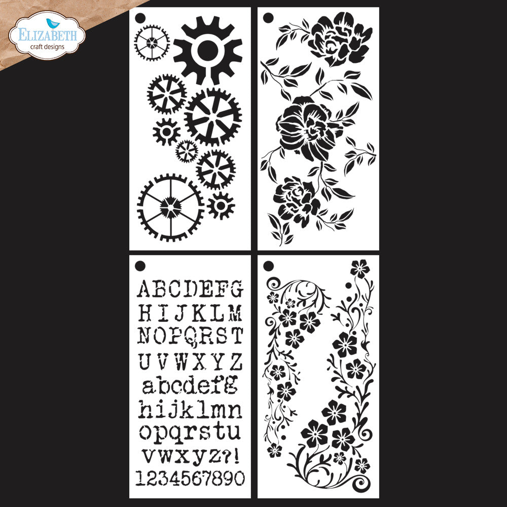 Elizabeth Craft Designs In the Garden Stencil Journal Stencils 8