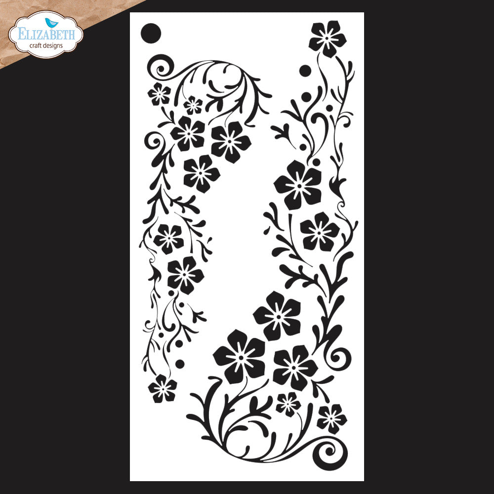 Elizabeth Craft Designs In the Garden Stencil Journal Stencils 8