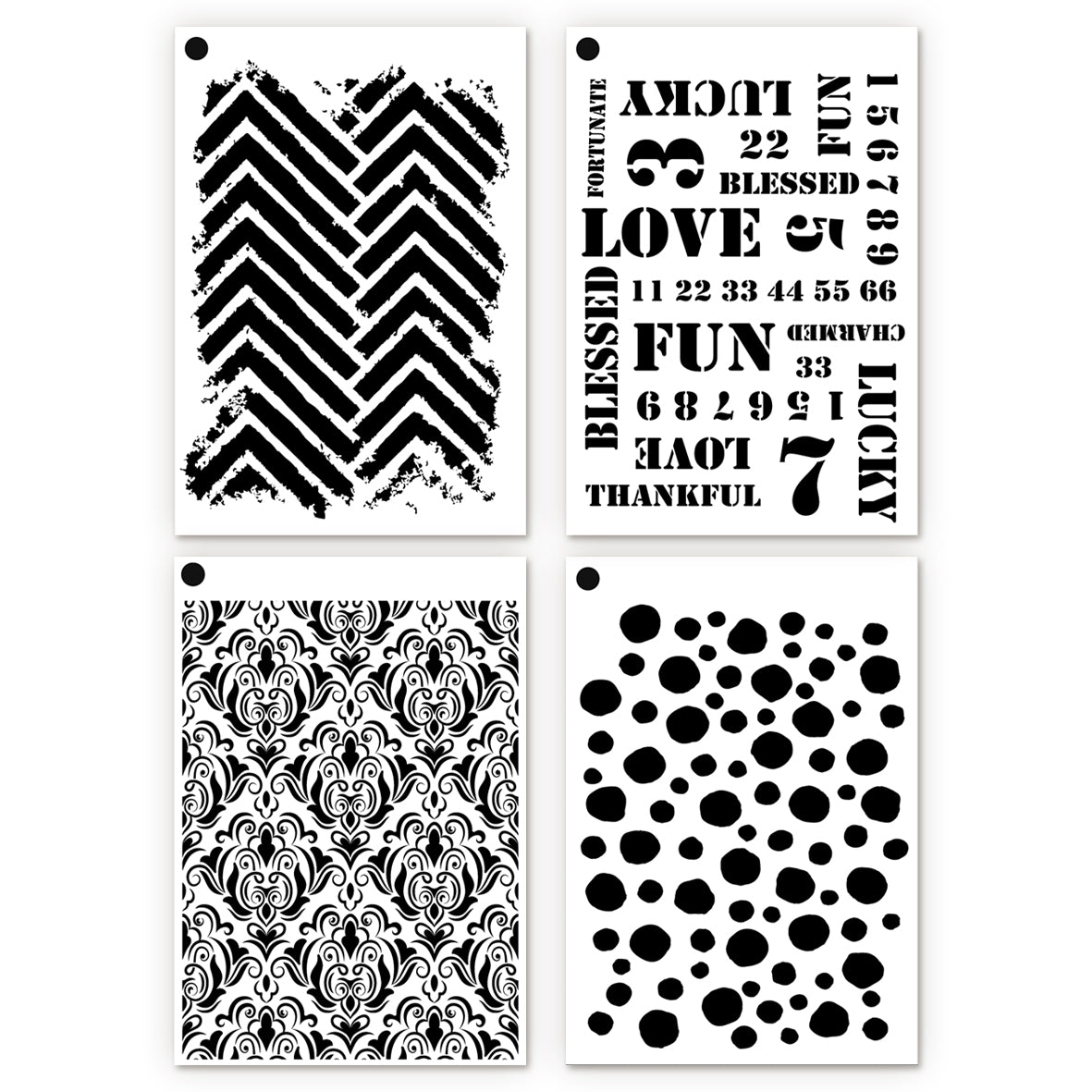 Elizabeth Craft Designs Beautifully Worn Journal Stencils 11 by Devid Roodenburg