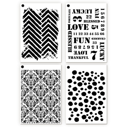 Elizabeth Craft Designs Beautifully Worn Journal Stencils 11 by Devid Roodenburg