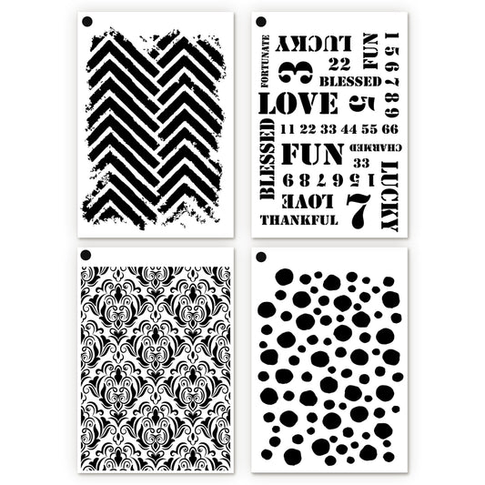 Elizabeth Craft Designs Beautifully Worn Journal Stencils 11 by Devid Roodenburg