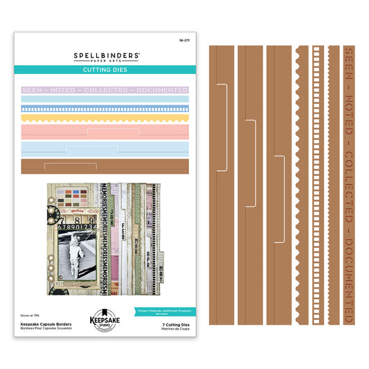 Spellbinders Turn the Page Etched Dies Keepsake Capsule Borders by Esther Glas ~ Ship from 14th Sep