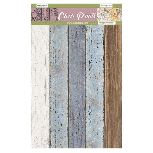 Stamperia Pack 6 assorted acetate sheets Romantic Garden House