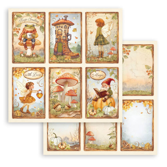 Stamperia Whispering Woods 12x12 Inch Paper Sheet 6 cards (1pc)