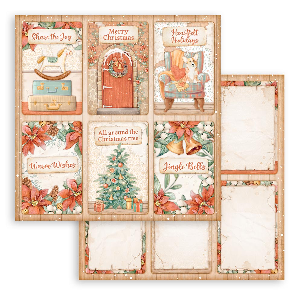 Stamperia Scrapbooking Pad 10 sheets 30.5 x 30.5 (12x12) All Around Christmas
