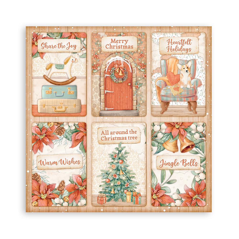 Stamperia Scrapbooking Pad 10 sheets 30.5 x 30.5 (12x12) All Around Christmas