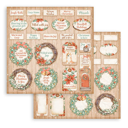 Stamperia Scrapbooking Pad 10 sheets 30.5 x 30.5 (12x12) All Around Christmas