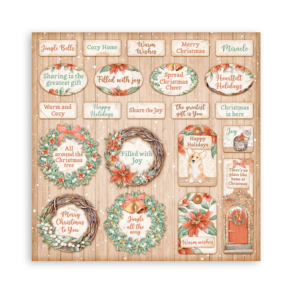 Stamperia Scrapbooking Pad 10 sheets 30.5 x 30.5 (12x12) All Around Christmas