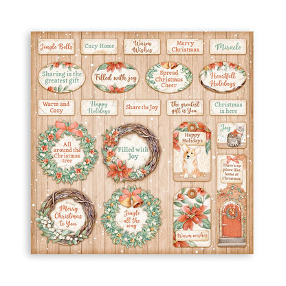 Stamperia Scrapbooking Pad 10 sheets 30.5 x 30.5 (12x12) All Around Christmas