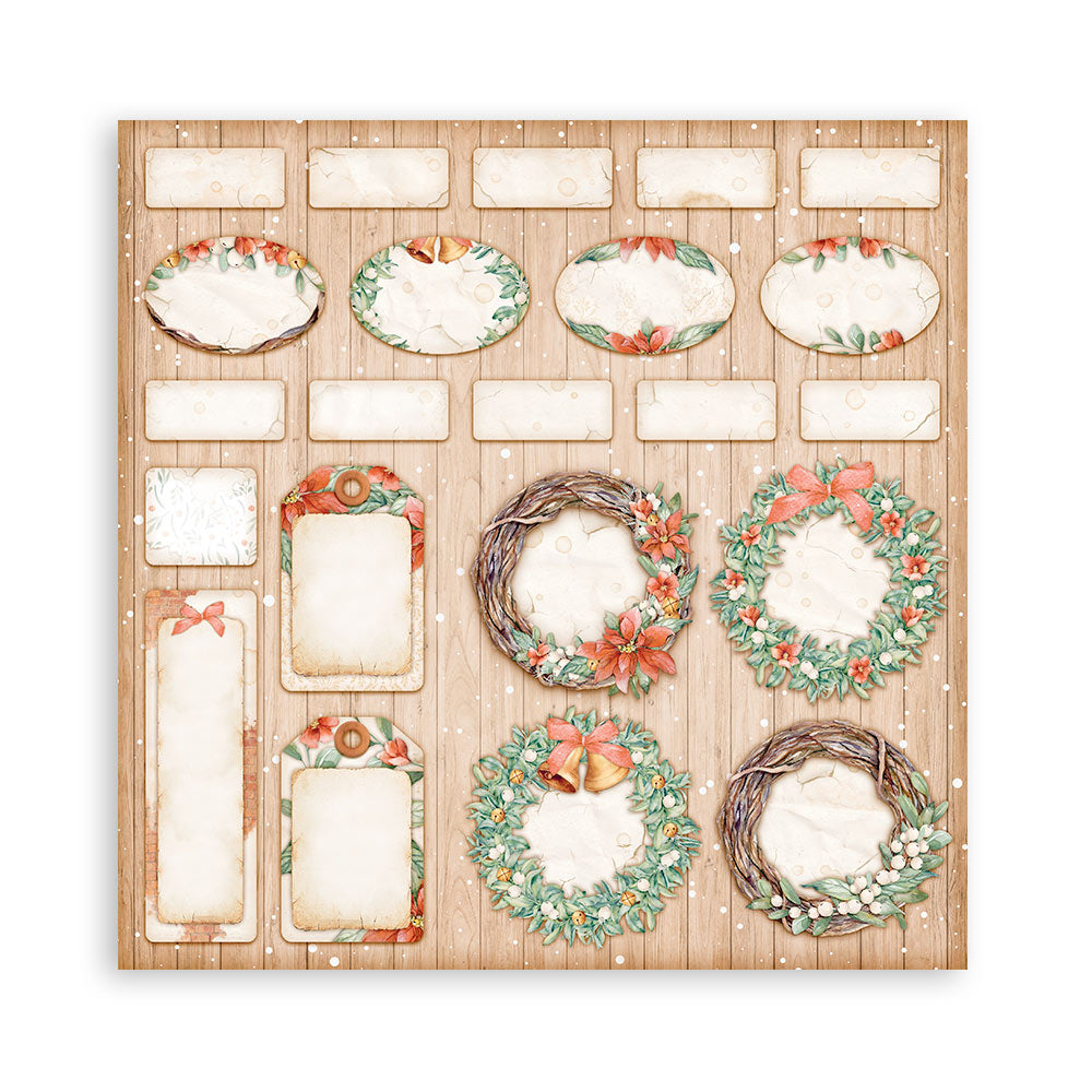 Stamperia Scrapbooking Pad 10 sheets 30.5 x 30.5 (12x12) All Around Christmas