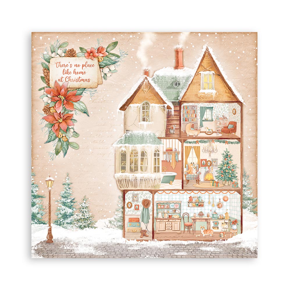 Stamperia Scrapbooking Pad 10 sheets 30.5 x 30.5 (12x12) All Around Christmas