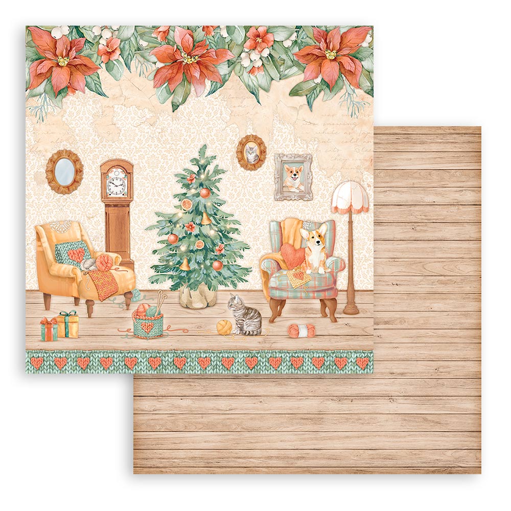 Stamperia Scrapbooking Pad 10 sheets 30.5 x 30.5 (12x12) All Around Christmas
