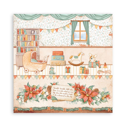 Stamperia Scrapbooking Pad 10 sheets 30.5 x 30.5 (12x12) All Around Christmas