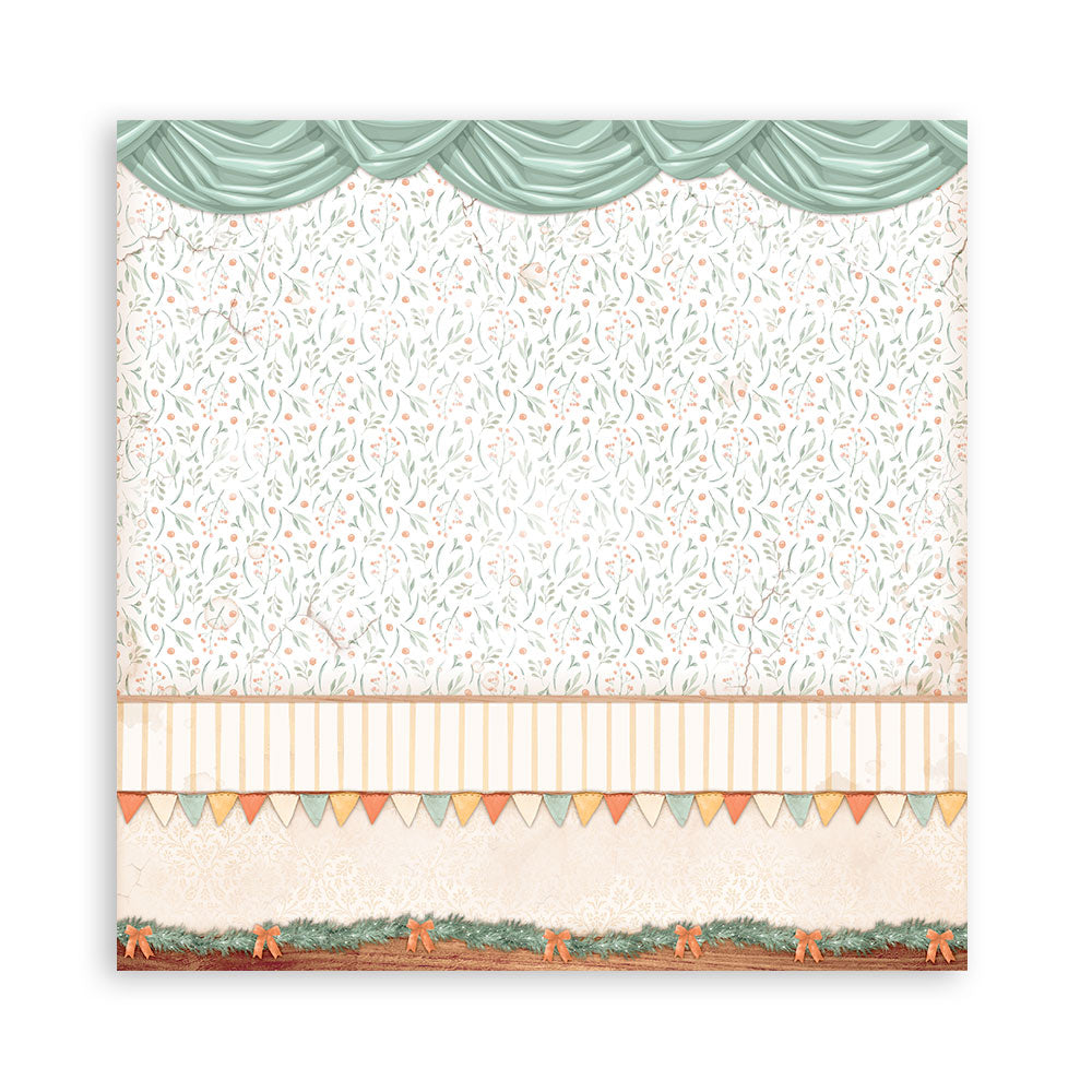 Stamperia Scrapbooking Pad 10 sheets 30.5 x 30.5 (12x12) All Around Christmas