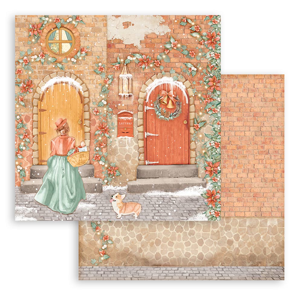 Stamperia Scrapbooking Pad 10 sheets 30.5 x 30.5 (12x12) All Around Christmas