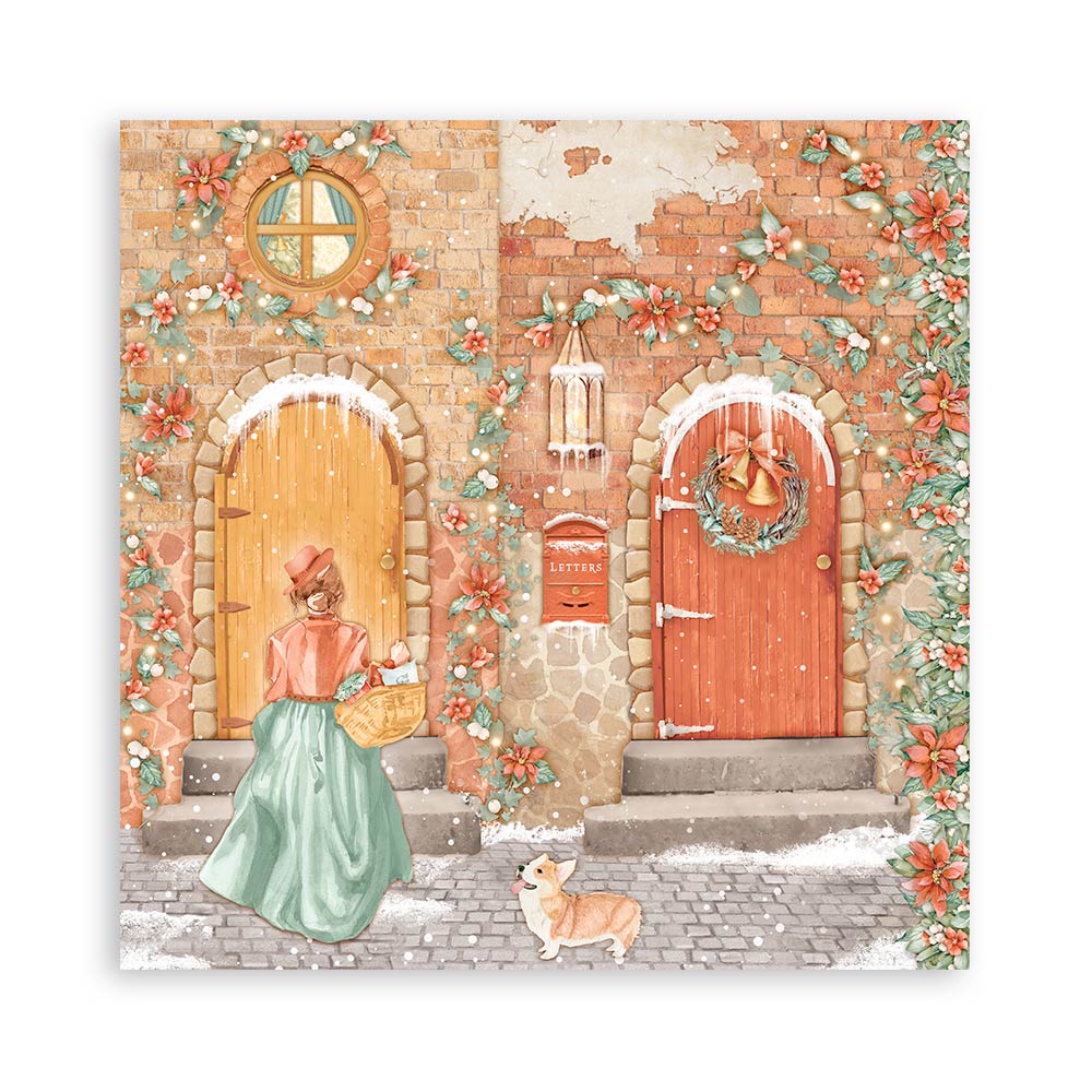 Stamperia Scrapbooking Pad 10 sheets 30.5 x 30.5 (12x12) All Around Christmas