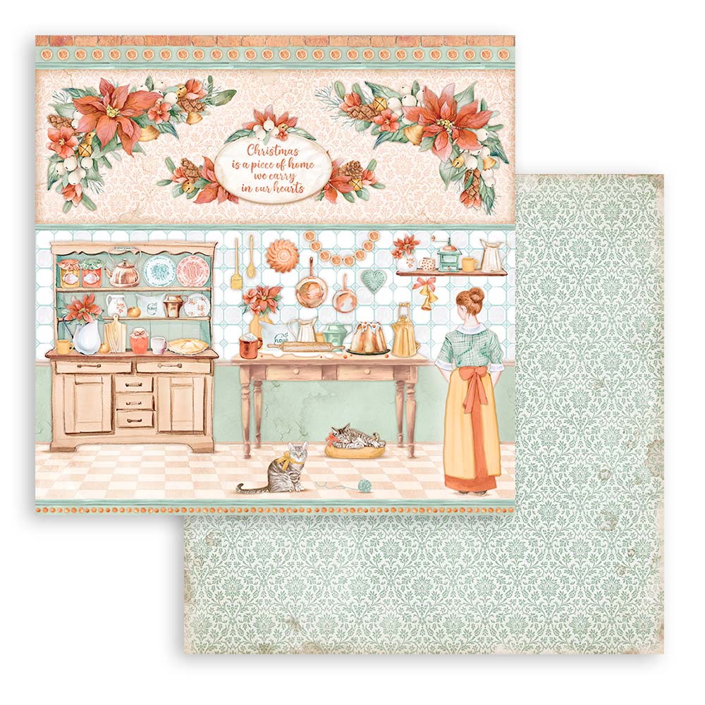 Stamperia Scrapbooking Pad 10 sheets 30.5 x 30.5 (12x12) All Around Christmas