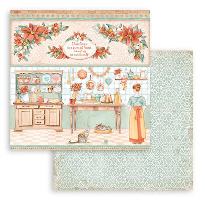 Stamperia Scrapbooking Pad 10 sheets 30.5 x 30.5 (12x12) All Around Christmas