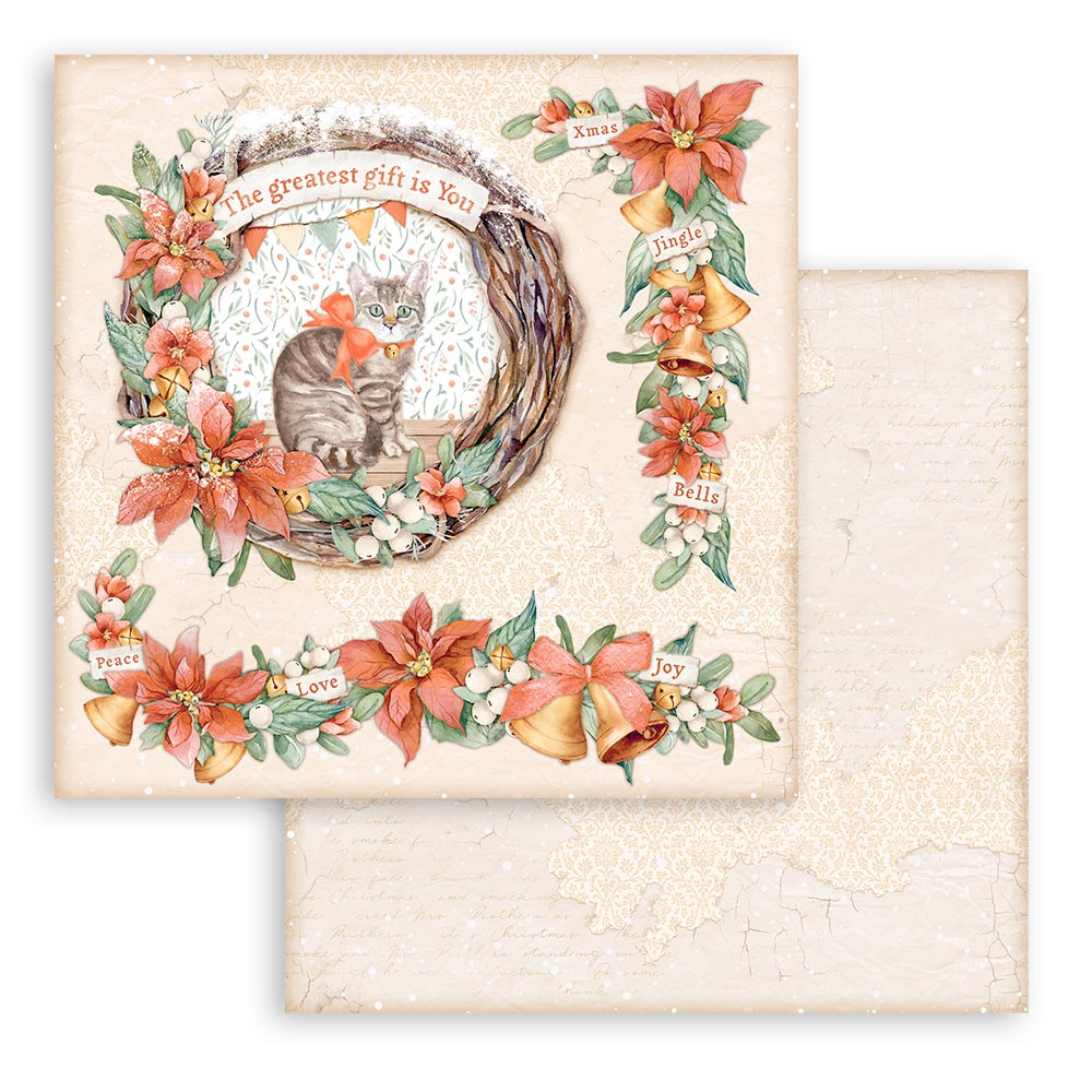Stamperia Scrapbooking Pad 10 sheets 30.5 x 30.5 (12x12) All Around Christmas