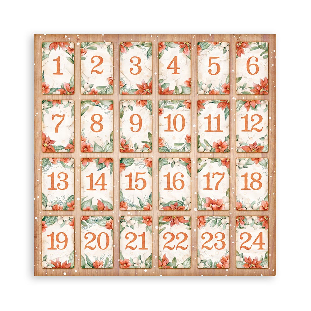 Stamperia Scrapbooking Pad 10 sheets 30.5 x 30.5 (12x12) All Around Christmas
