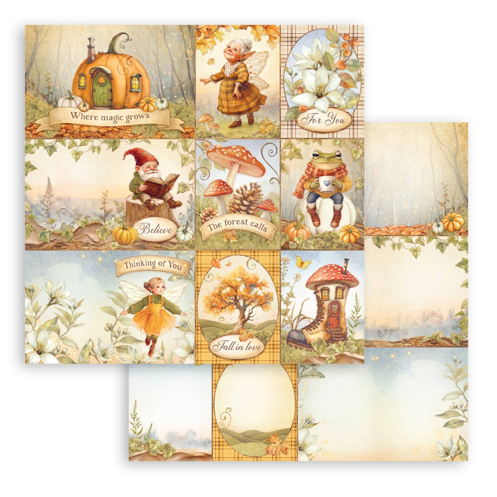 Stamperia Whispering Woods 12x12 Inch Paper Pack