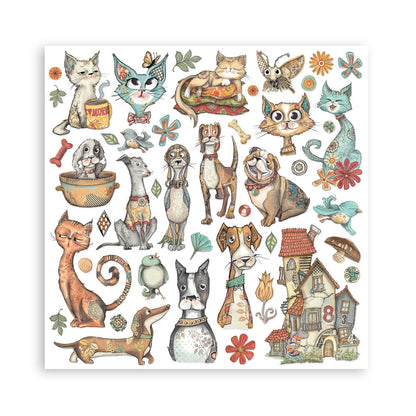 Stamperia Furry Friends 12x12 Inch Paper Pack