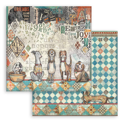 Stamperia Furry Friends 12x12 Inch Paper Pack