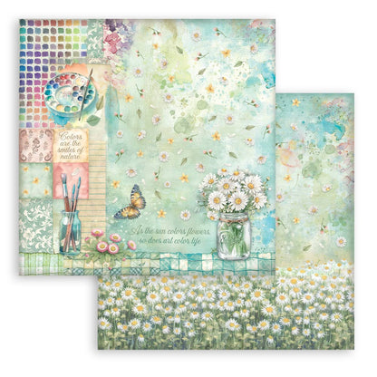 Stamperia Daisy Art 12x12 Inch Paper Pack