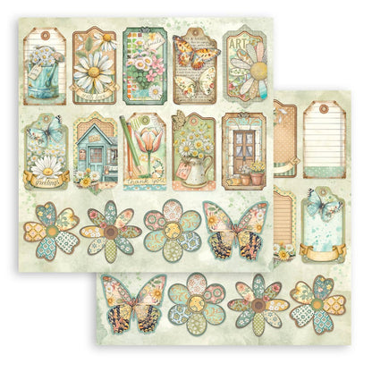 Stamperia Daisy Art 12x12 Inch Paper Pack