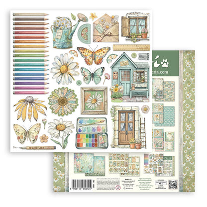 Stamperia Daisy Art 12x12 Inch Paper Pack