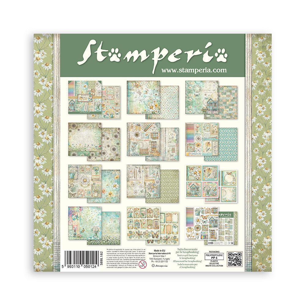 Stamperia Daisy Art 12x12 Inch Paper Pack