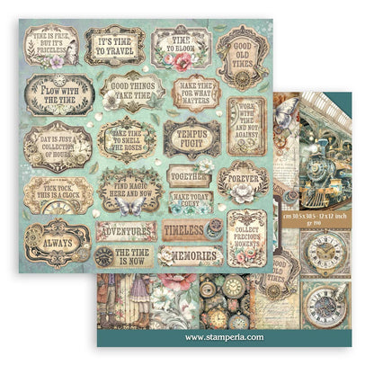 Stamperia Gardens of Time 12x12 Inch Paper Pack (SBBL185)
