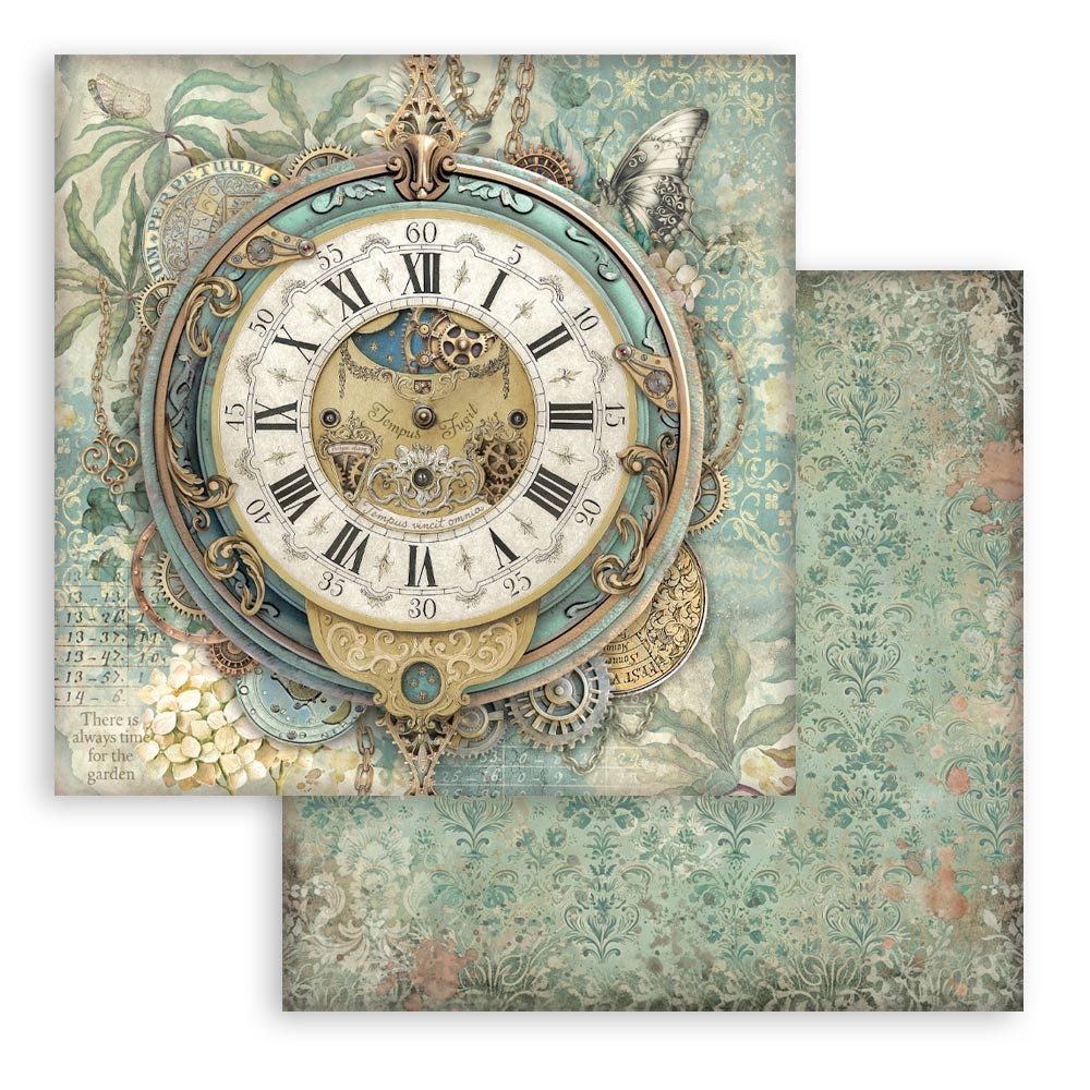 Stamperia Gardens of Time 12x12 Inch Paper Pack (SBBL185)