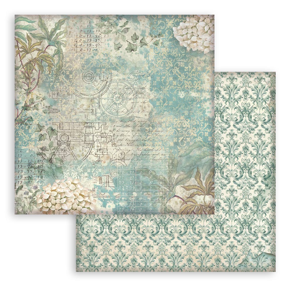 Stamperia Gardens of Time 12x12 Inch Paper Pack Maxi Background Selection (SBBL186)